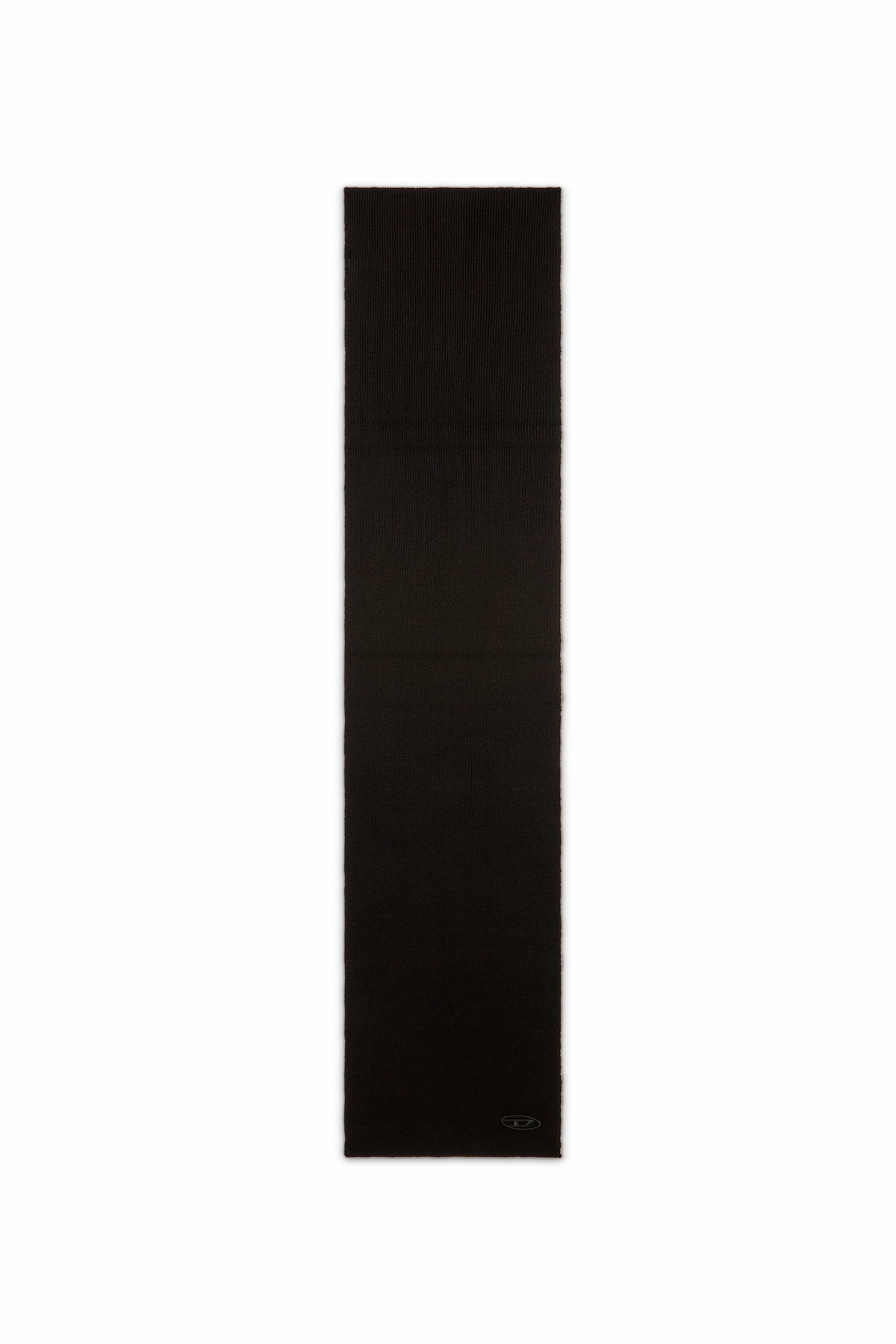 Diesel Ribbed wool-blend scarf - Scarf - Unisex - Black