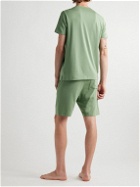 Hamilton And Hare - Stretch Lyocell and Cotton-Blend Pyjama Set - Green