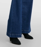 7 For All Mankind Flared denim jumpsuit