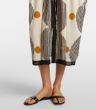Velvet Amira printed cotton kaftan
