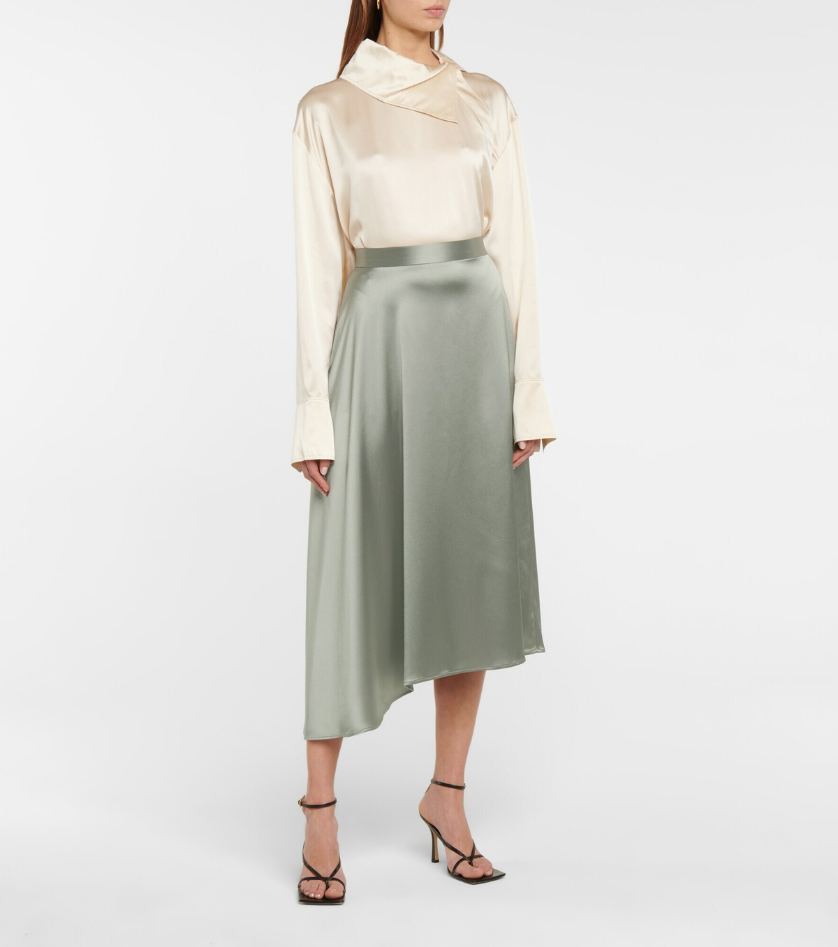Deveaux New York Merel satin slip skirt Deveaux New York