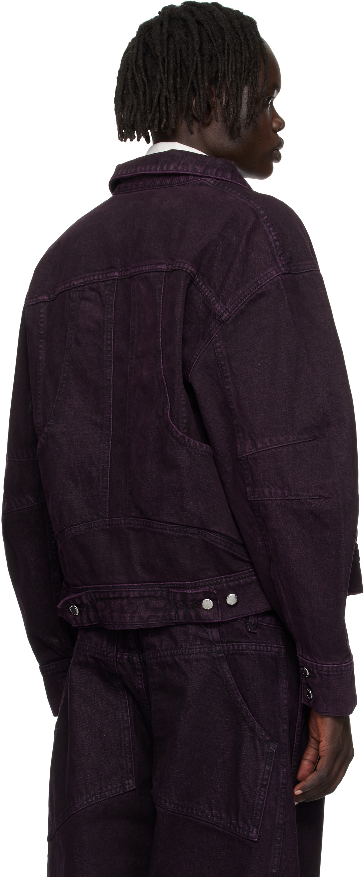 Eckhaus Latta Purple 'El Jacket Redux' Denim Jacket