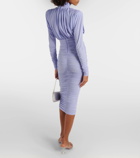 Alex Perry Ruched crêpe jersey midi dress