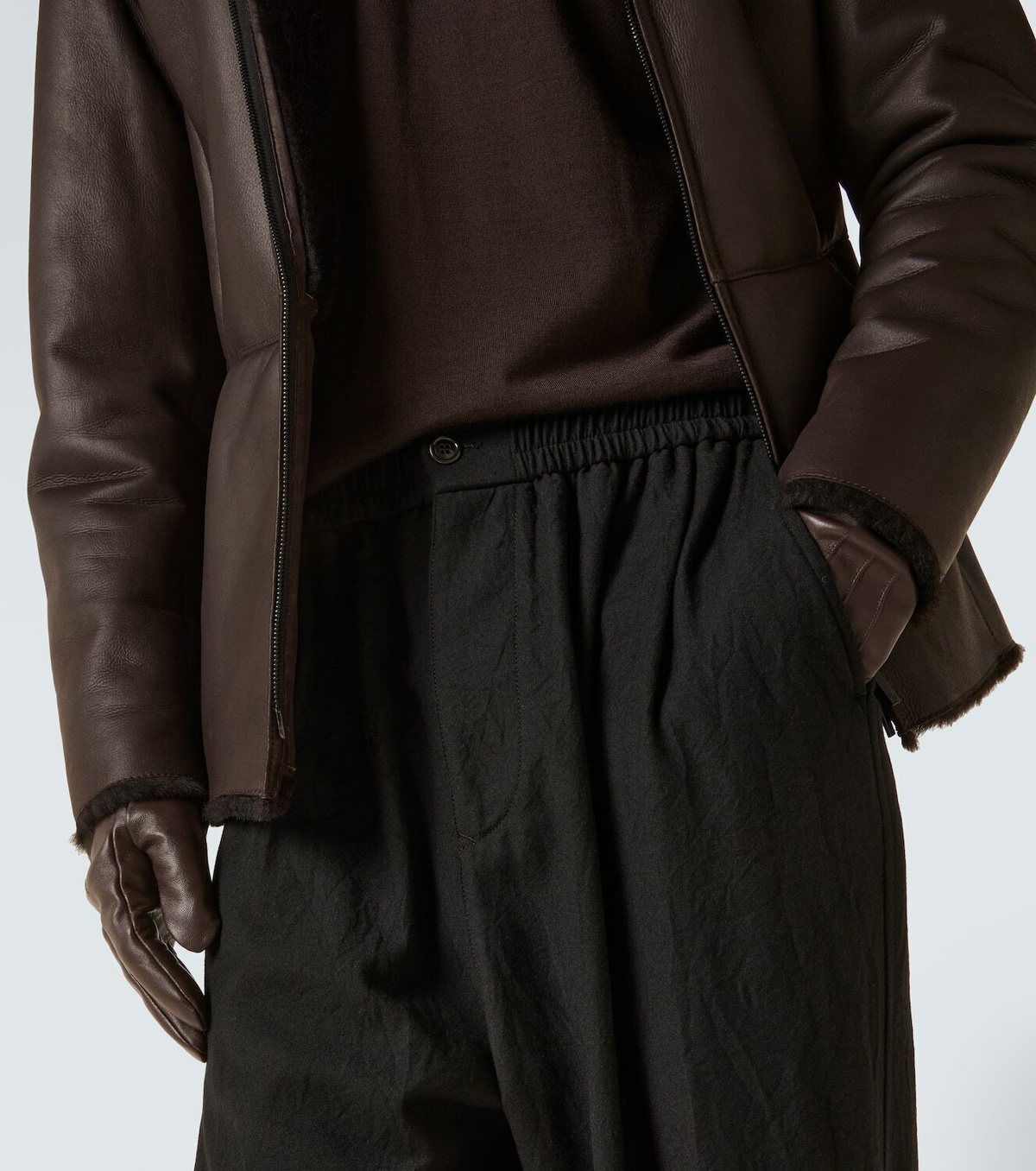 Giorgio Armani Virgin wool straight pants
