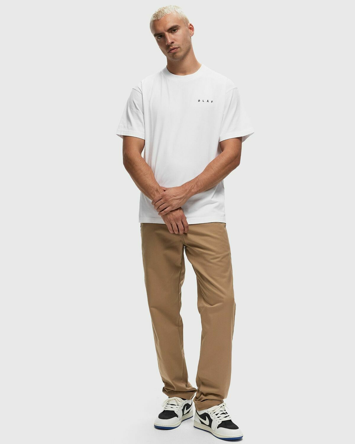 ølåf Face Tee White Shortsleeves