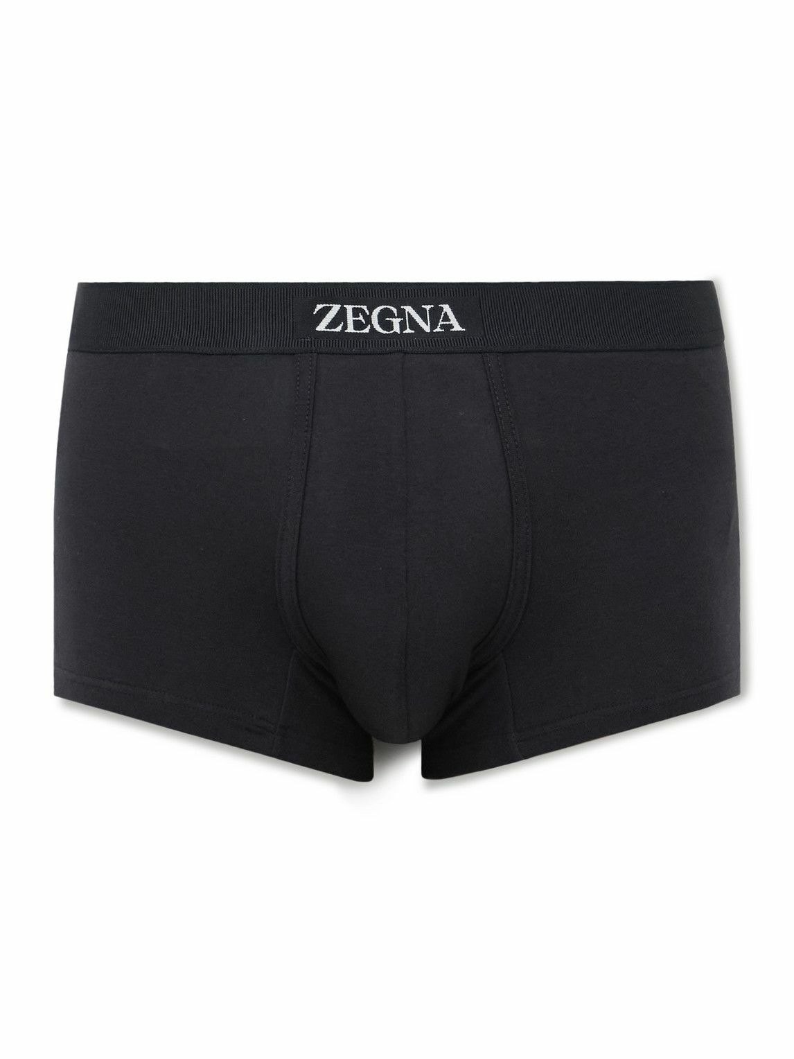 Zegna - Stretch-Cotton Boxer Briefs - Blue