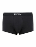 Zegna - Stretch-Cotton Boxer Briefs - Blue