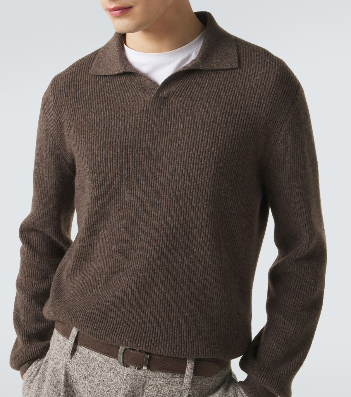 Agnona Cashmere polo sweater