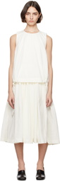 CASEY CASEY Off-White Astrid Midi Dress