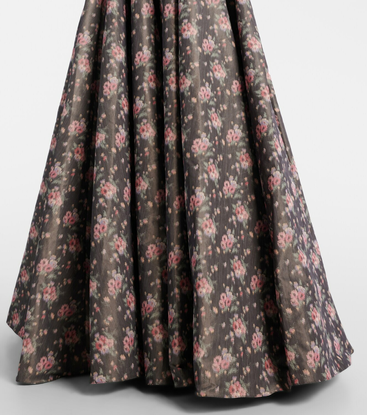 Markarian Laila floral taffeta corset gown