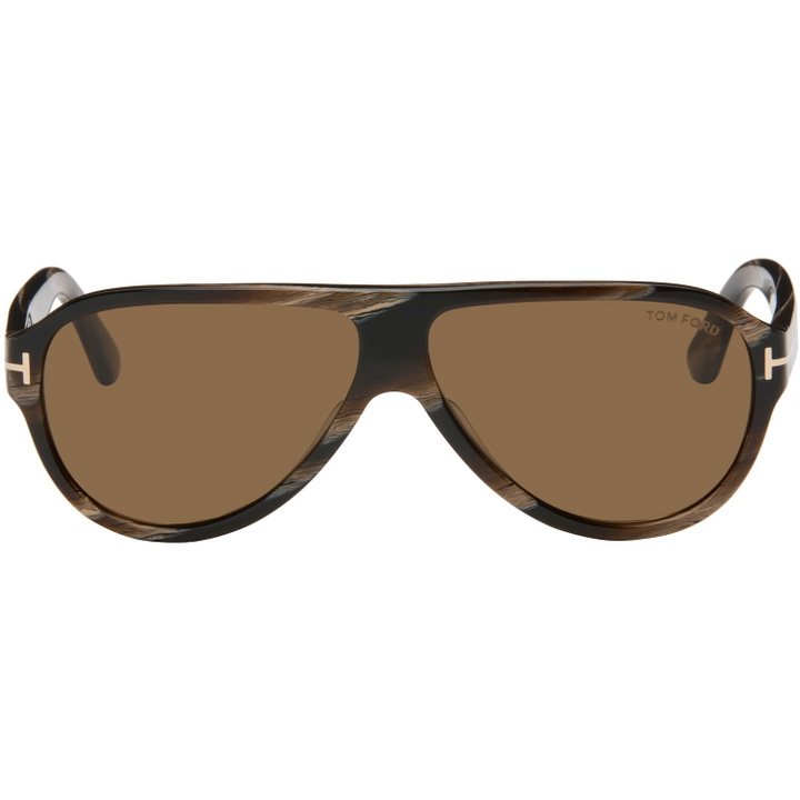 Photo: TOM FORD Brown Samuele Sunglasse