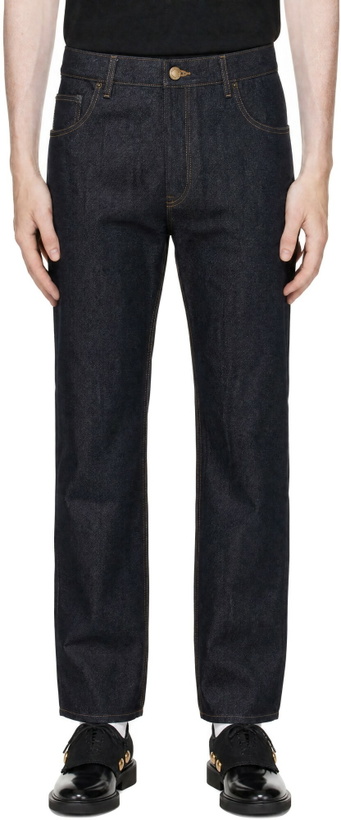 Photo: Thom Browne Blue Selvedge Denim Jeans