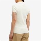 A.P.C. Women's Elora Knitted Polo Shirt Top in White