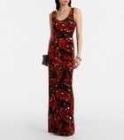 Dries Van Noten Debant printed cotton-blend maxi dress