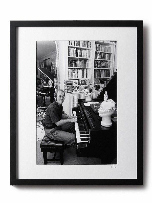 Photo: Sonic Editions - Framed 1974 Elton John At Home Print, 16&quot; x 20&quot;
