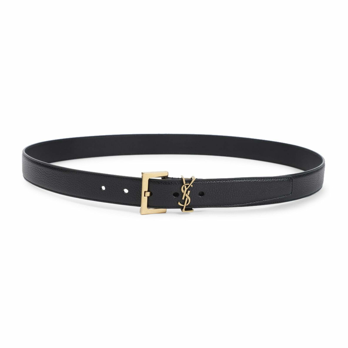 SAINT LAURENT ブラックベルト SAINT LAURENT Leather belt | NET-A-PORTER