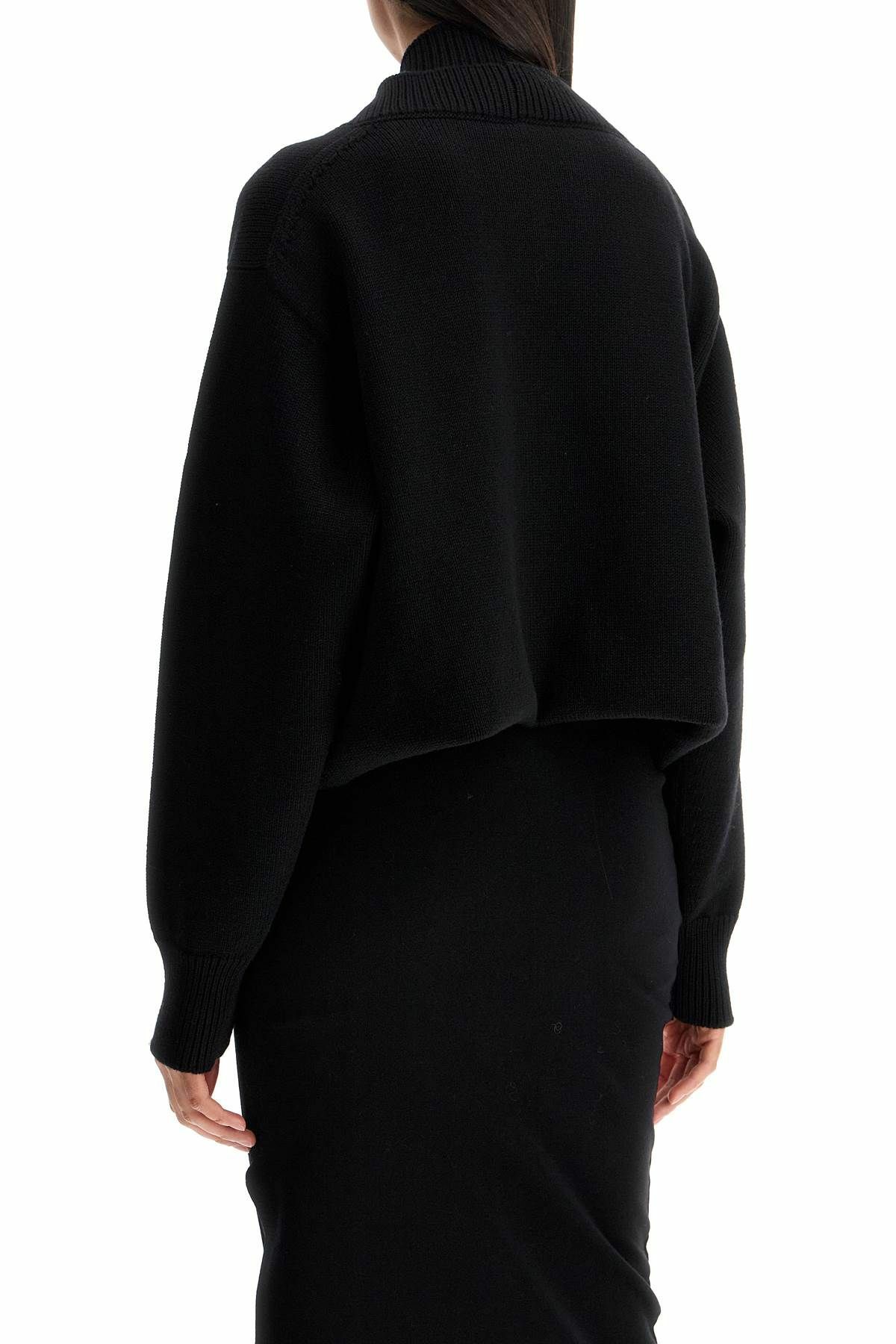ALAIA folded cardigan Black ALAÏA