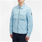 Belstaff Men's Outline Ripple Shell Overshirt in Skyline Blue