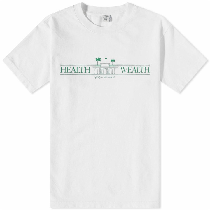 Photo: Sporty & Rich Health Resort T-Shirt - END. Exclusive in White/Green