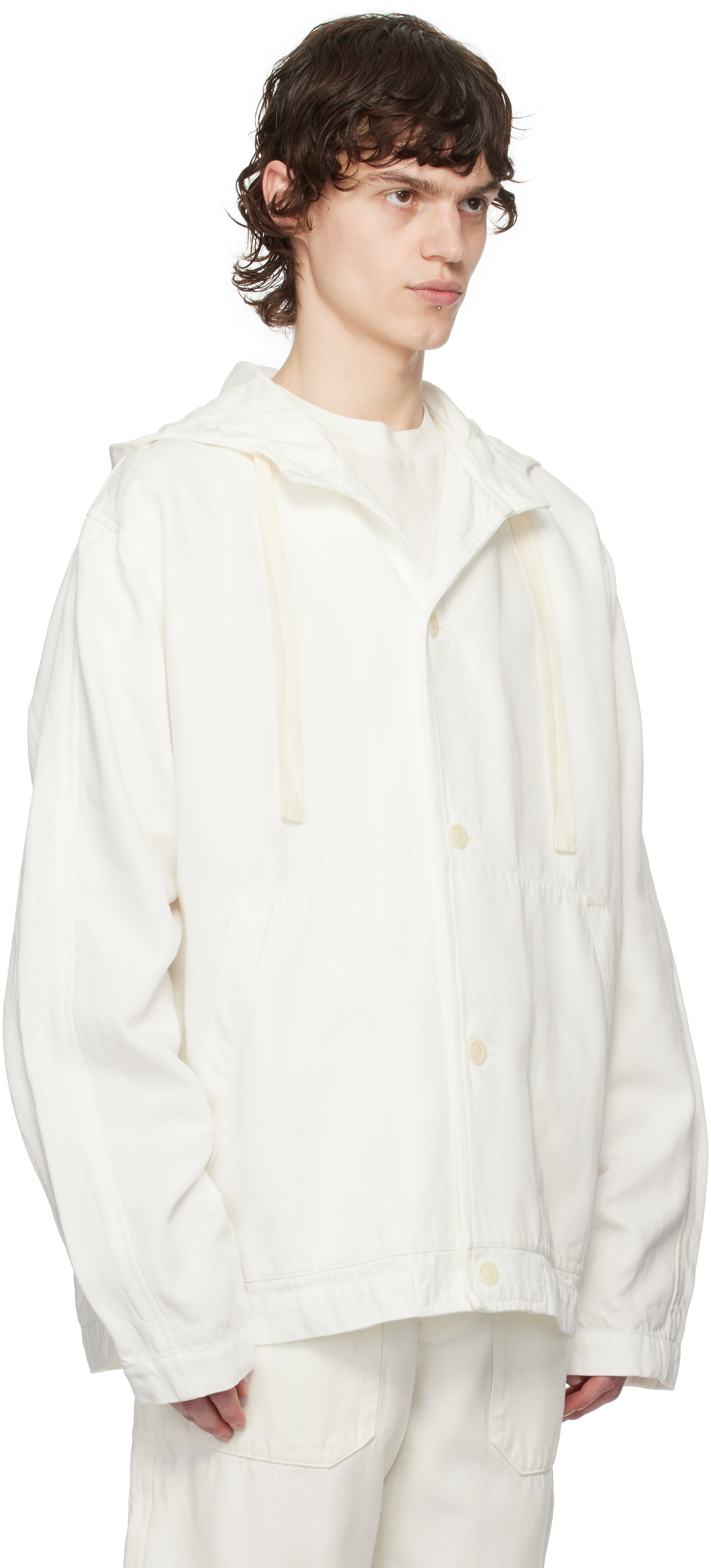 CASEY CASEY Off-White Worker Hoodie