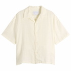 MKI Men's Loose Weave Check Vacation Shirt in Bone