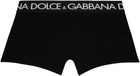 Dolce&Gabbana Two-Pack Black Cotton Jersey Boxers