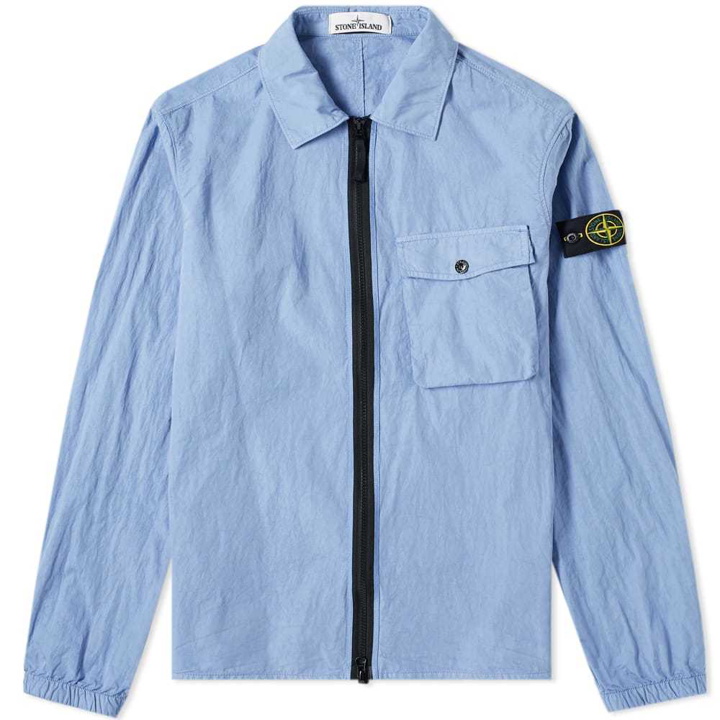 Photo: Stone Island Garment Dyed Zip Pocket Overshirt