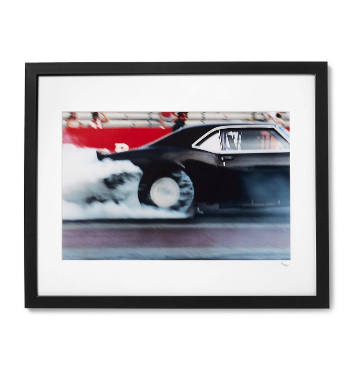 Photo: Sonic Editions - Framed 1999 Dewey Nicks Big Block Camaro, 16" x 20" - Black