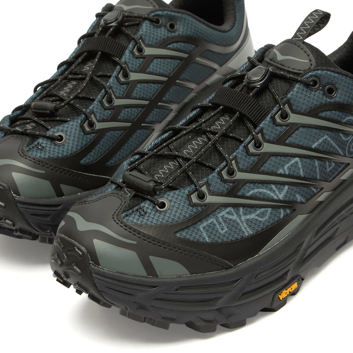 HOKA ONE ONE U Mafate Three2 Wordmark Sneaker in Black/Outer Orbit