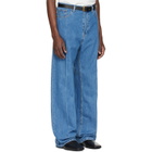 Valentino Blue Creased Jeans