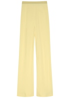 Wardrobe.nyc Straight-leg Crepe Trousers Yellow