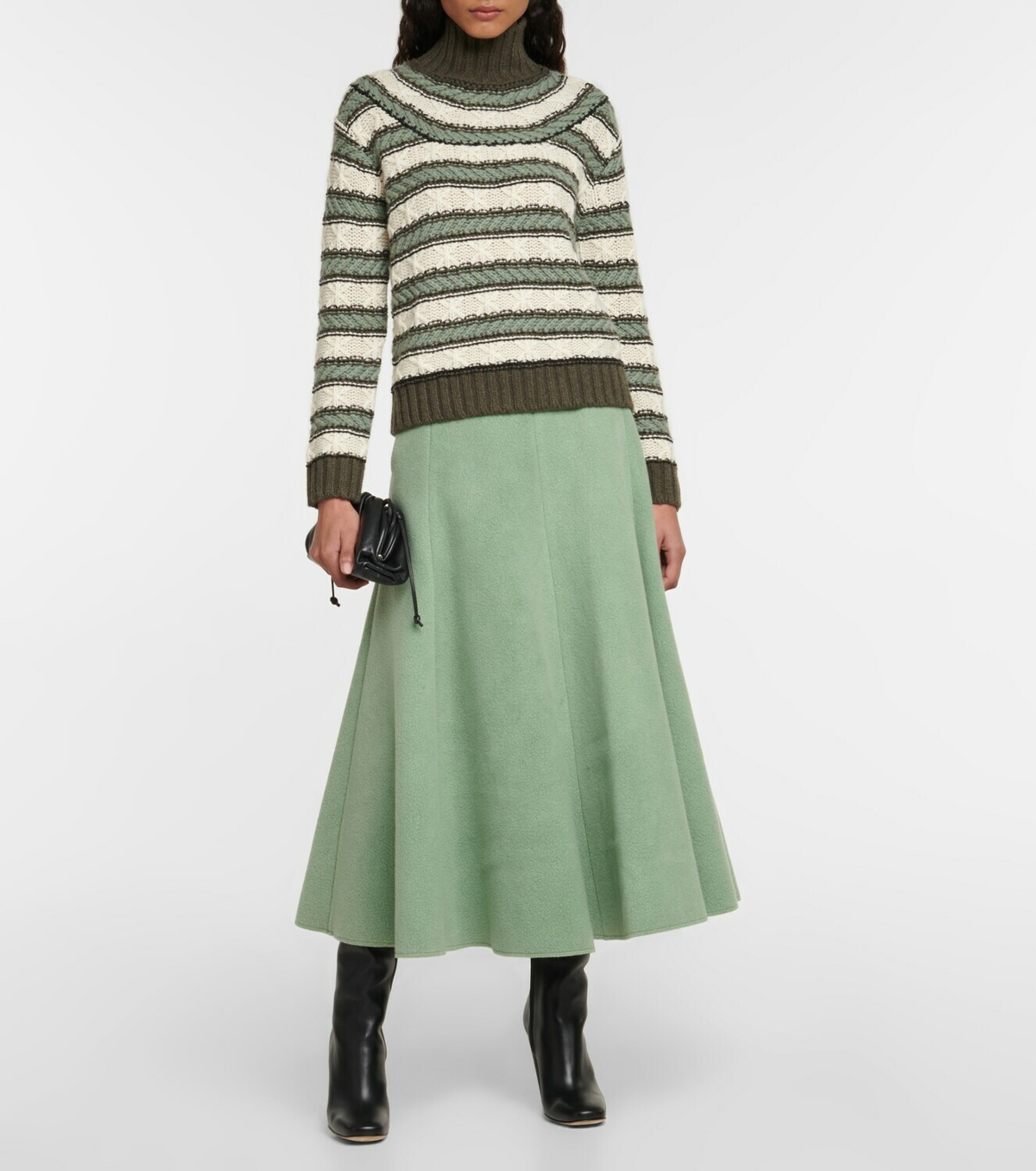 Loro Piana - Striped cashmere turtleneck sweater Loro Piana