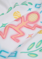 Casablanca Dance Joy Printed Cotton T-shirt White