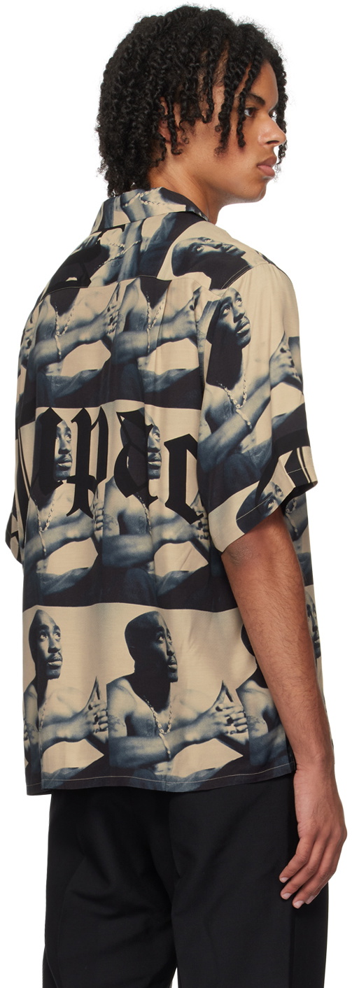 WACKO MARIA Beige 'Tupac' Shirt Wacko Maria
