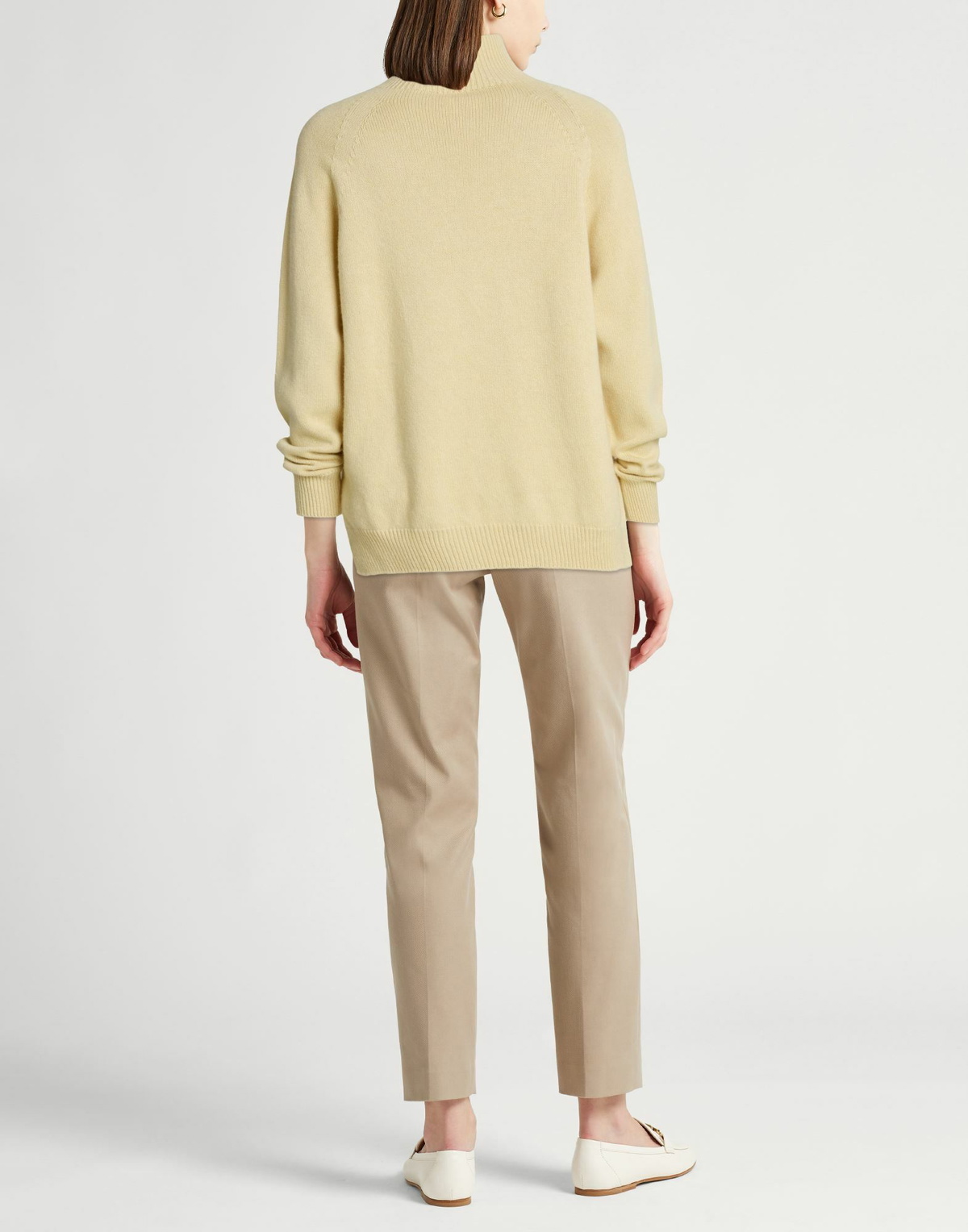 Peserico Womens Turtleneck Pastel in Yellow