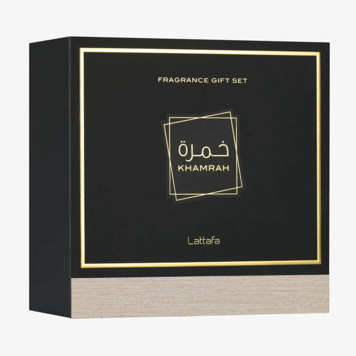 Photo: Lattafa Unisex Khamrah 3pcs EDP Gift Set Fragrances 6290362349303