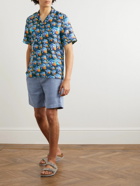 Vilebrequin - Charli Camp-Collar Printed Linen Shirt - Blue