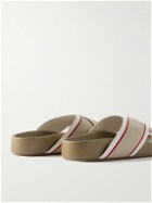 Christian Louboutin - Striped Webbing Sandals - Neutrals