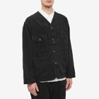 Engineered Garments Men's Cord Cardigan Jacket in Black