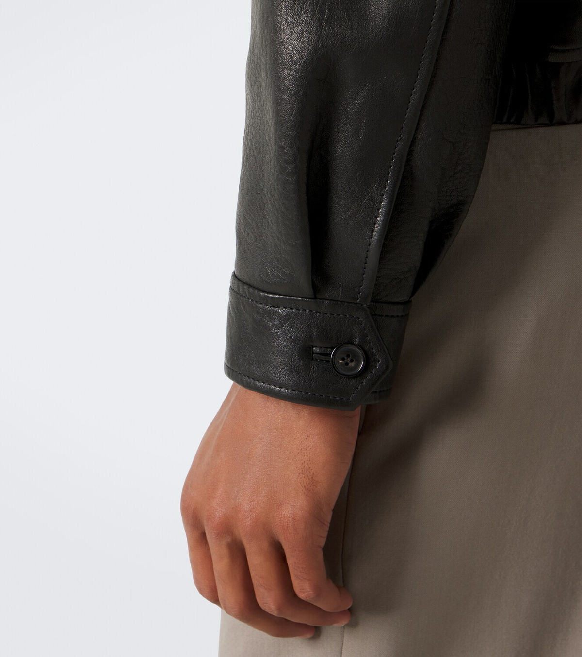 Saint Laurent Leather blouson jacket