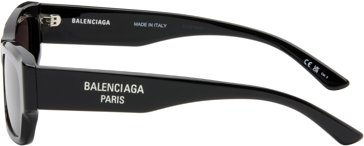 Balenciaga Black Rectangular Sunglasses