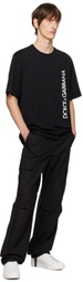 Dolce & Gabbana Black Drawstring Cargo Pants