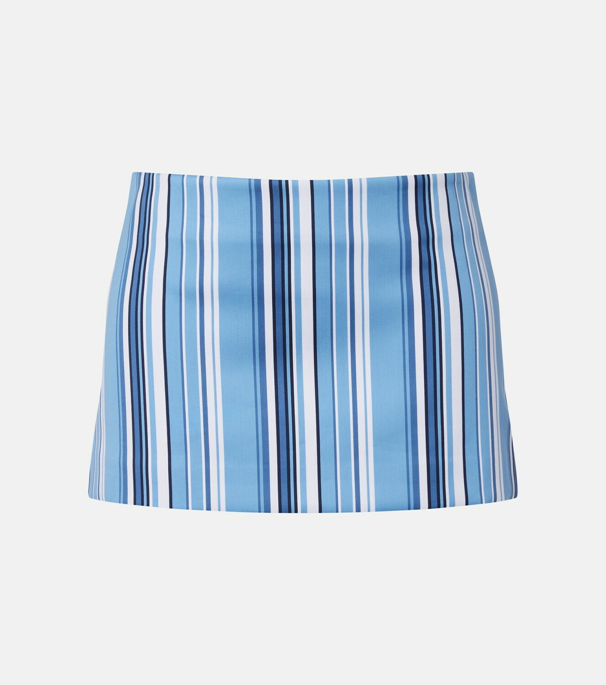 The Frankie Shop Hera striped cotton-blend miniskirt