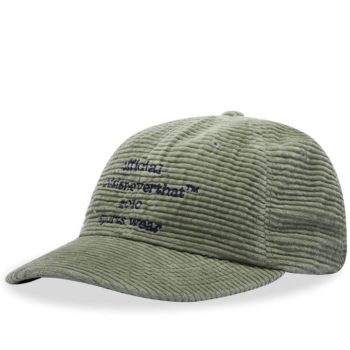 Photo: thisisneverthat Men's Wide Wale Cord Cap in Sage