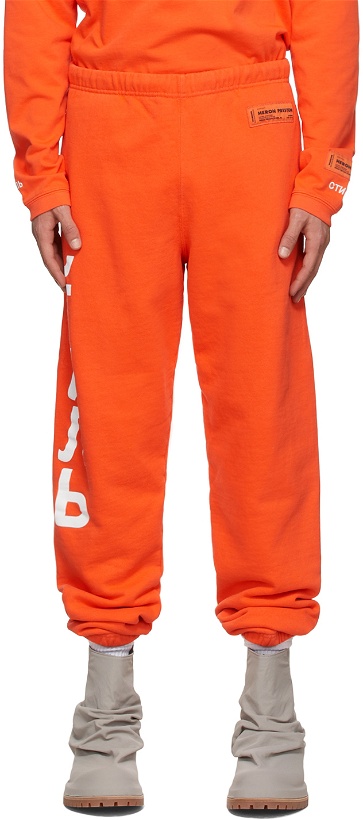 Photo: Heron Preston Orange Style Lounge Pants