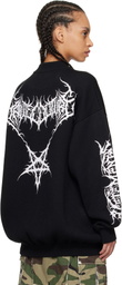 VETEMENTS Black Metal Logos Sweater