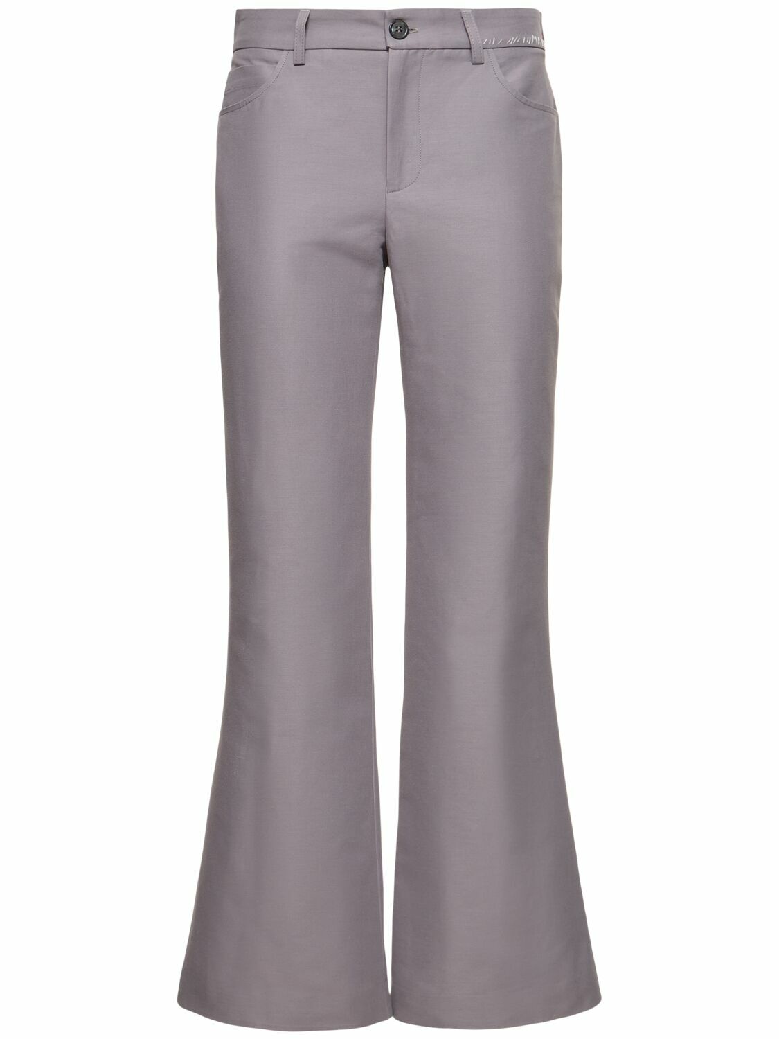 【送料&関税込】Marni Flared Pants Marni low-rise Flared Trousers | Blue | FARFETCH