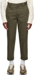 Golden Goose Khaki Straight Trousers