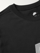 Nike - Sportswear Logo-Print Cotton-Jersey T-Shirt - Black