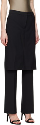 Coperni Black Skirt-Overlay Trousers